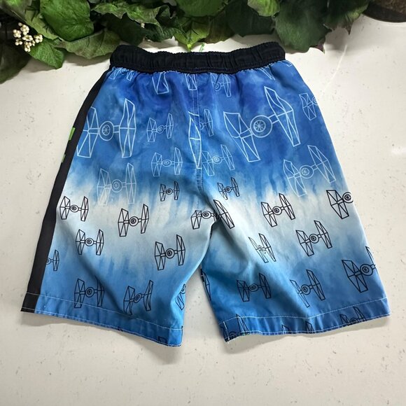 Star Wars Boys Swim Trunks With Darth Vader & TIE Fighters Size S By DreamWave L - Picture 2 of 6